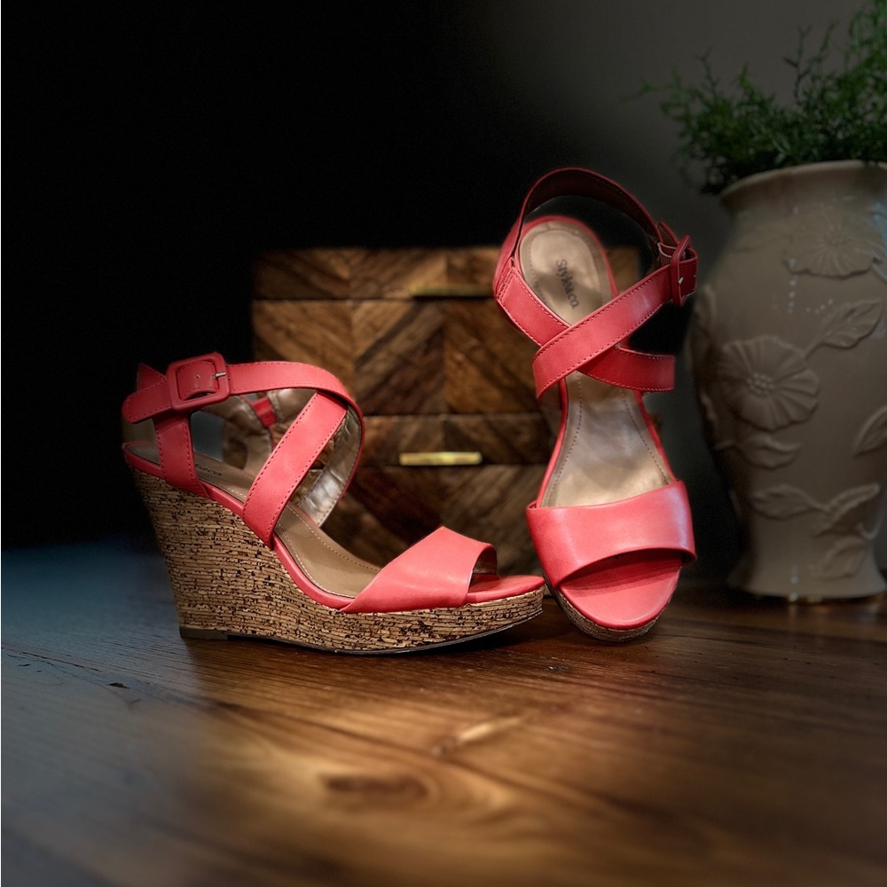 STYLE&CO Platform Wedge Sandal Size 8M